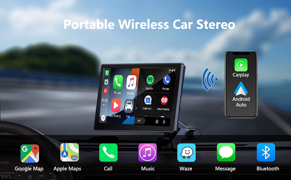 Amazon.com: Qulokar 7 Inch Portable Touch Screen Car Stereo